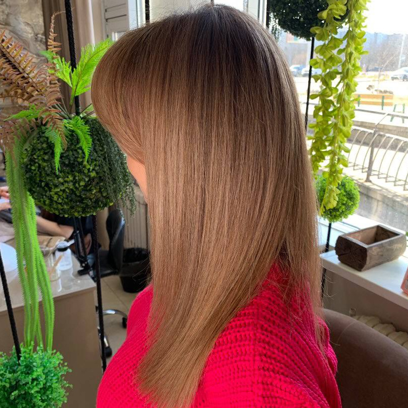 Тонирование красителем длинный волос(без учета препаратов)