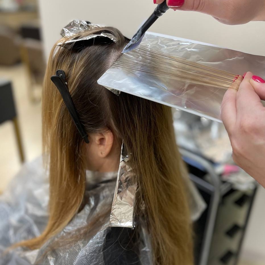 Кератиновое выпрямление длинный волос до 55 см