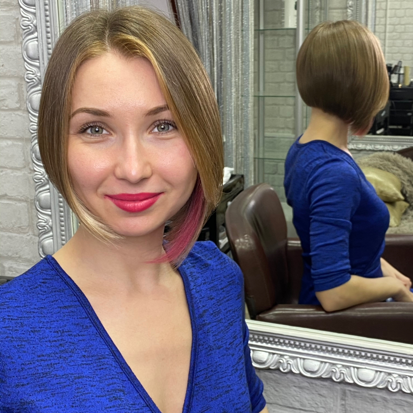 Стрижка женская средние волосы