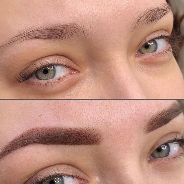 Перманентный макияж бровей