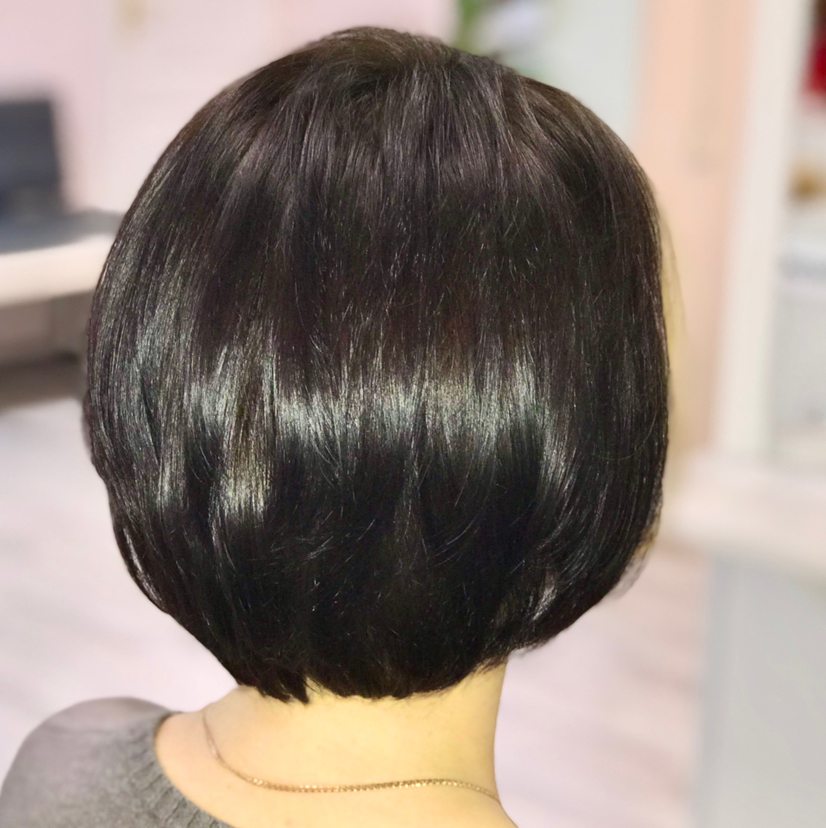 Окрашивание средний волос (в один цвет)