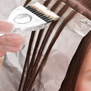 Мелирование на фольгу Constant Delight короткие волосы, корни