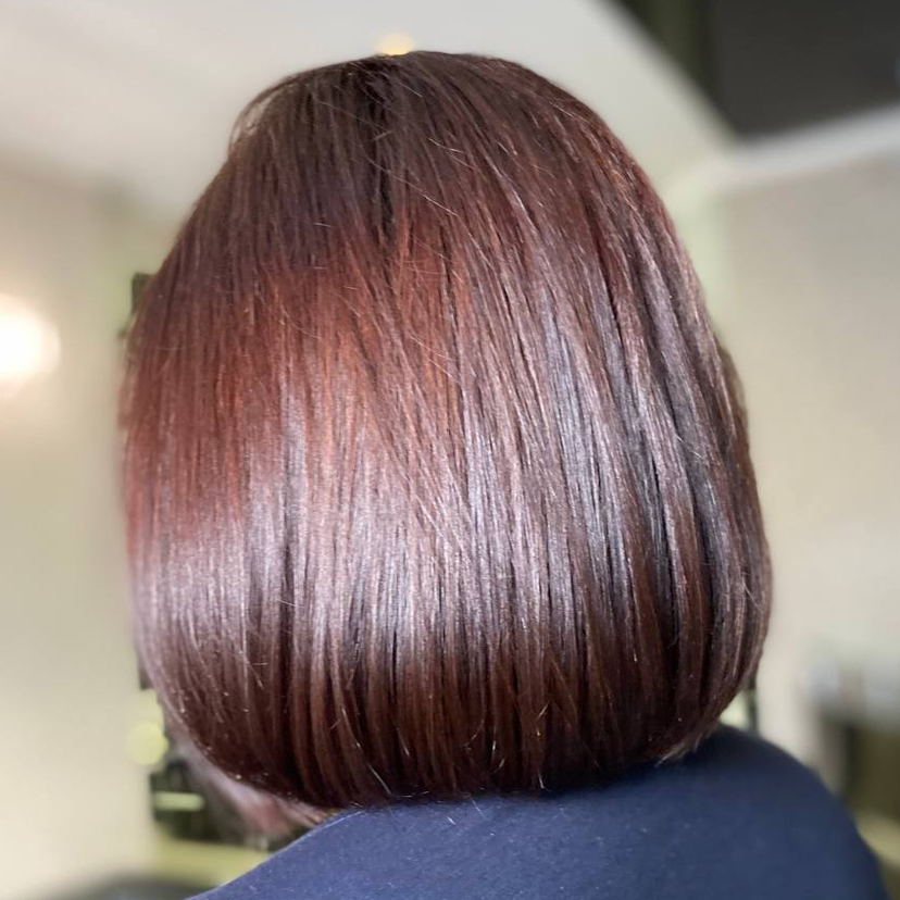 Окрашивание тон в тон. Стрижка