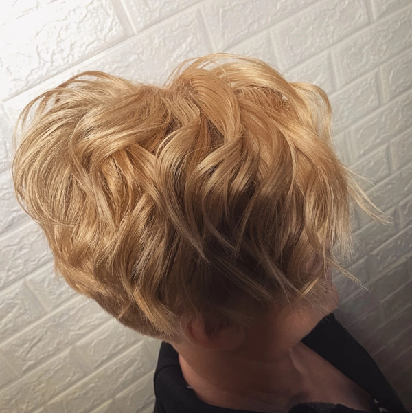 Укладка на короткий волос