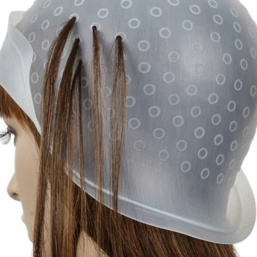 Мелирование на шапочку / Короткие волосы, корни