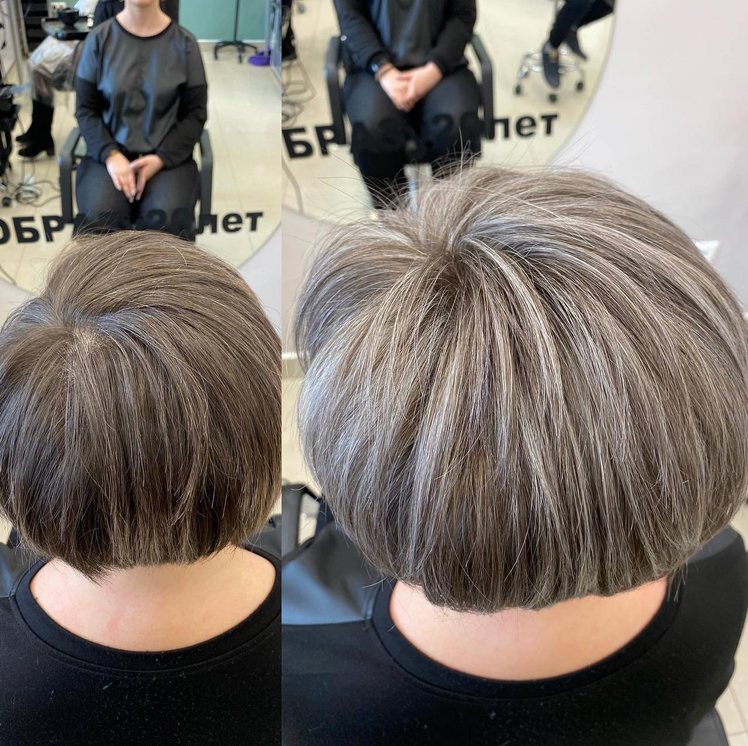 Мелирование с тонированием волос