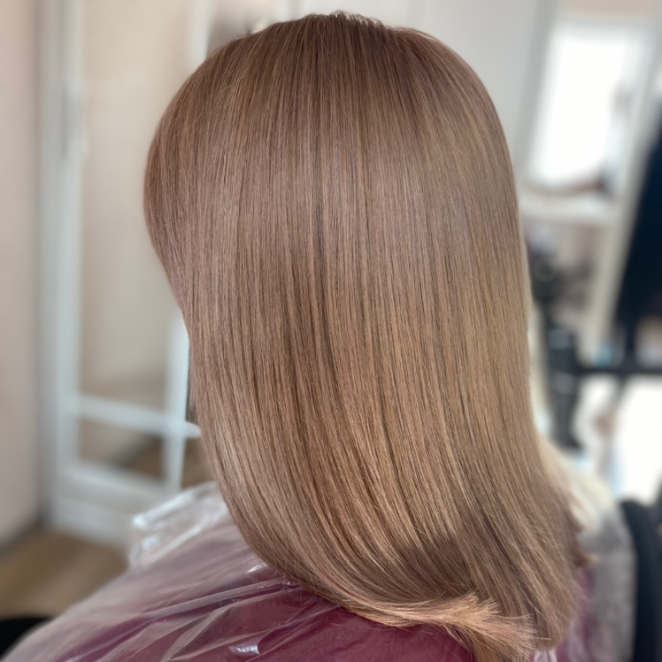 Окрашивание волос в один тон