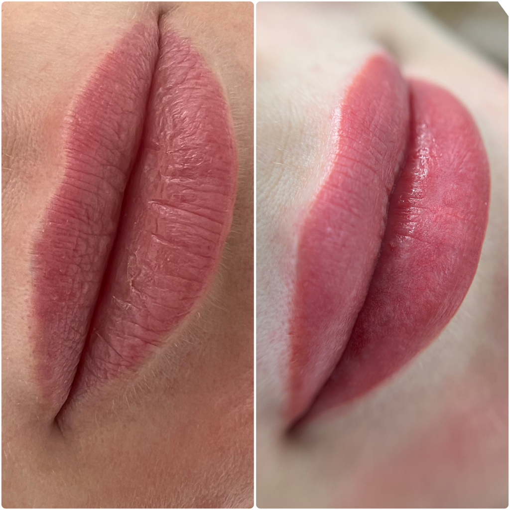 Рефреш акварельных губ (обновление нашей работы)