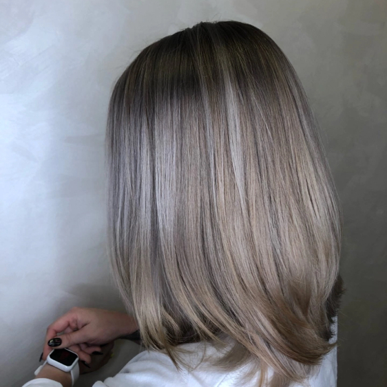 Окрашивание аир тач по 2 длине волос