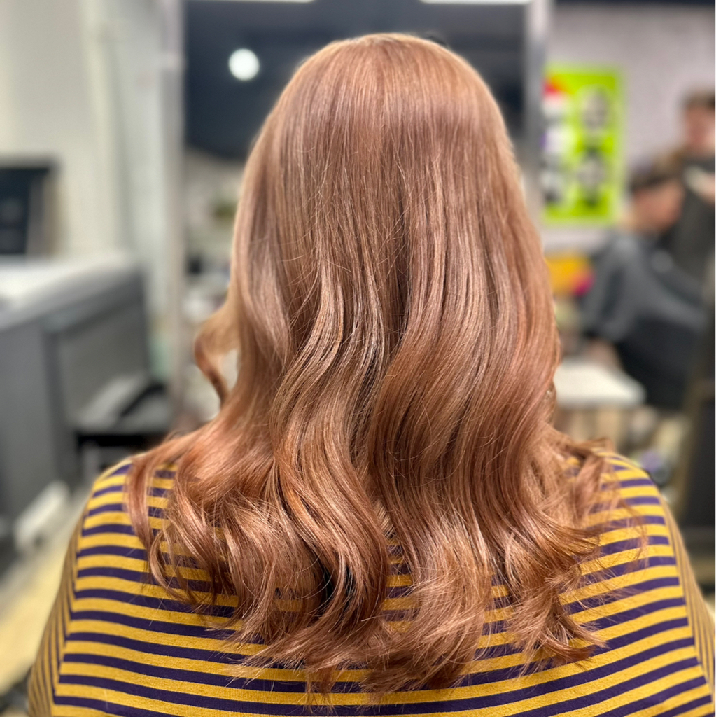 Окрашивание в один тон длинные волосы