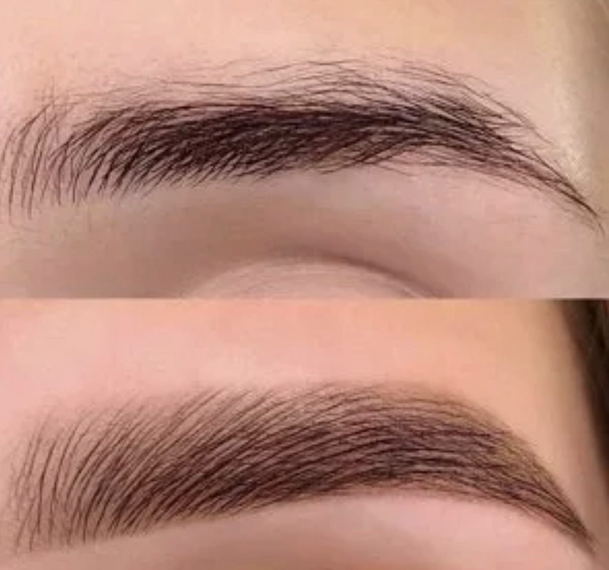 Прореживание бровей