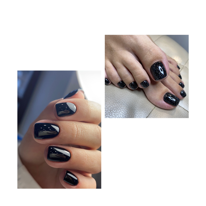 Маникюр с покрытием гель лак+педикюр без покрытия