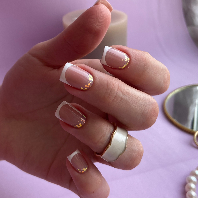 Укрепление ногтей гелем (короткие ногти)