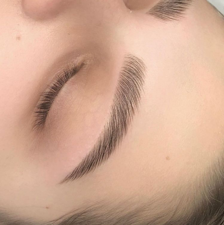 Долговременная укладка бровей+коррекция и окрашивание бровей