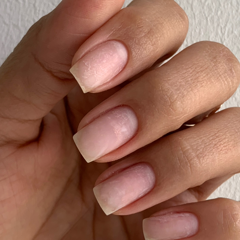 Комбинированный маникюр  без последующего покрытия