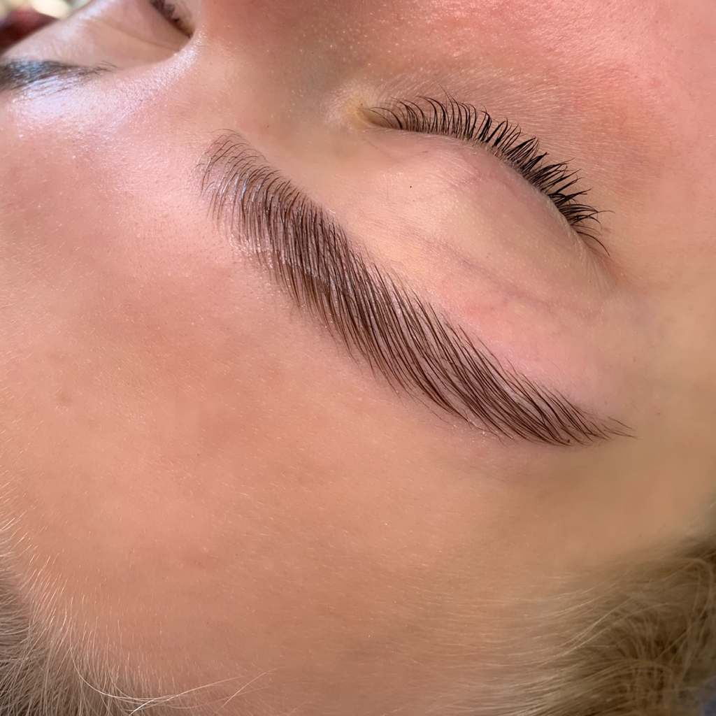 Окрашивание бровей без коррекции