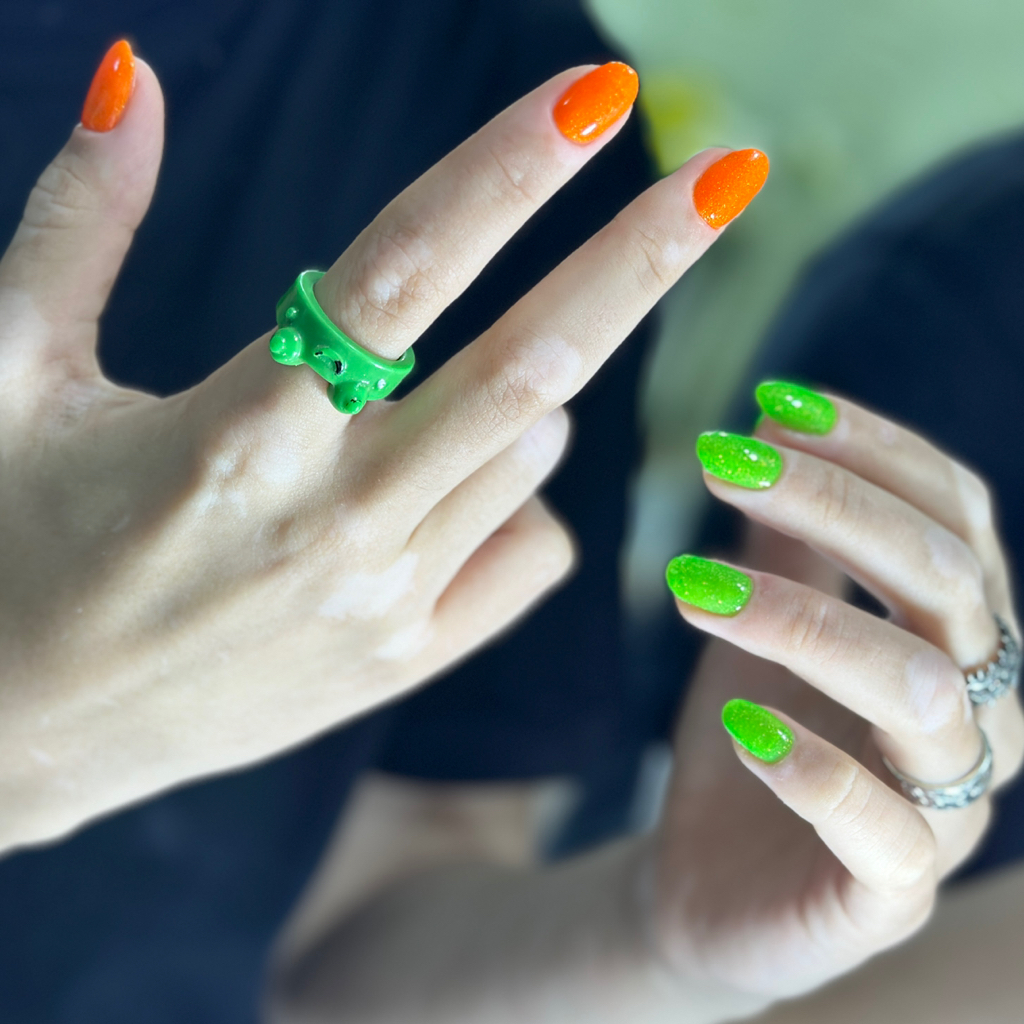 Комбинированный маникюр с покрытием