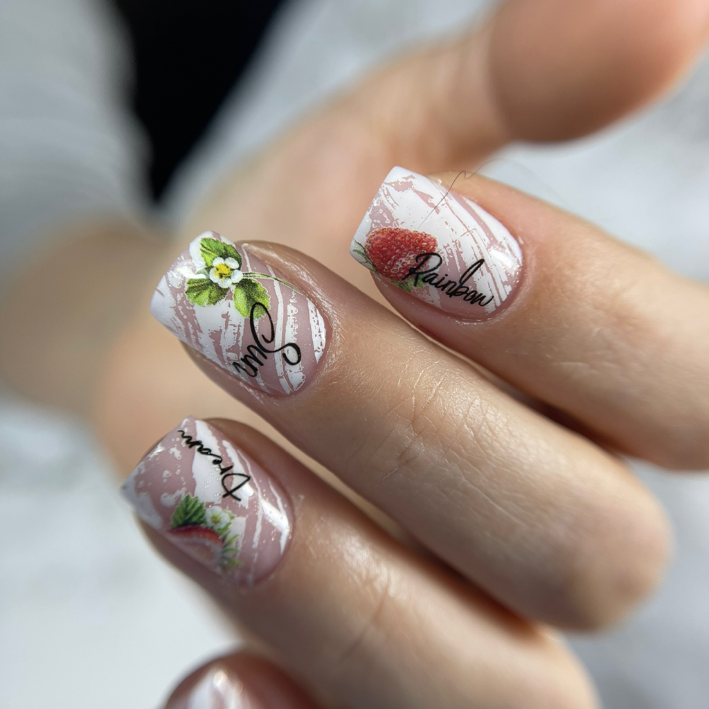 Маникюр + укрепление гелем , френч или дизайн, длинные ногти