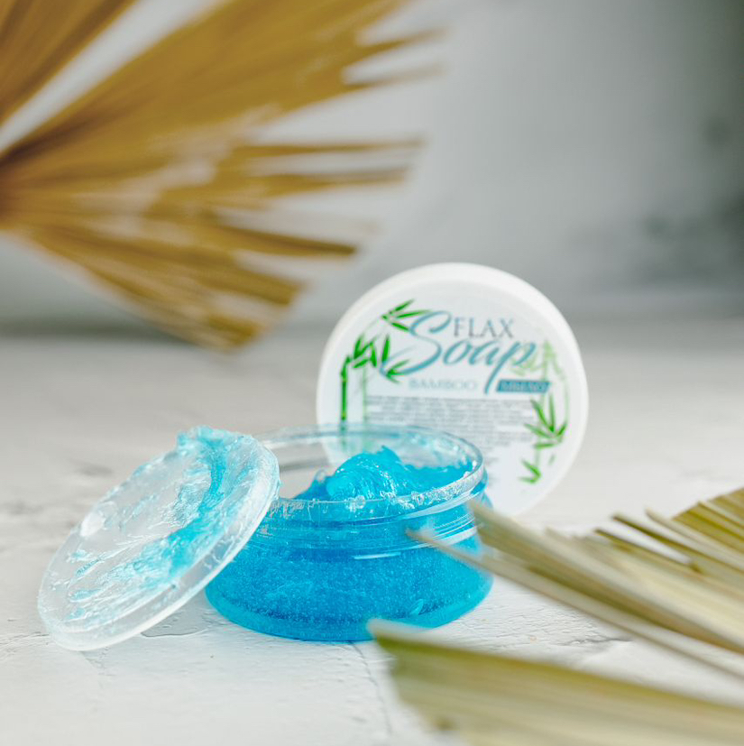 Густое бамбуковое скраб-мыло FlaxSoapBamboo