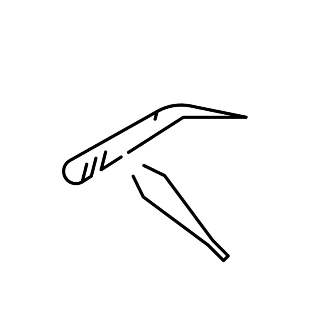 коррекция бровей пинцетом