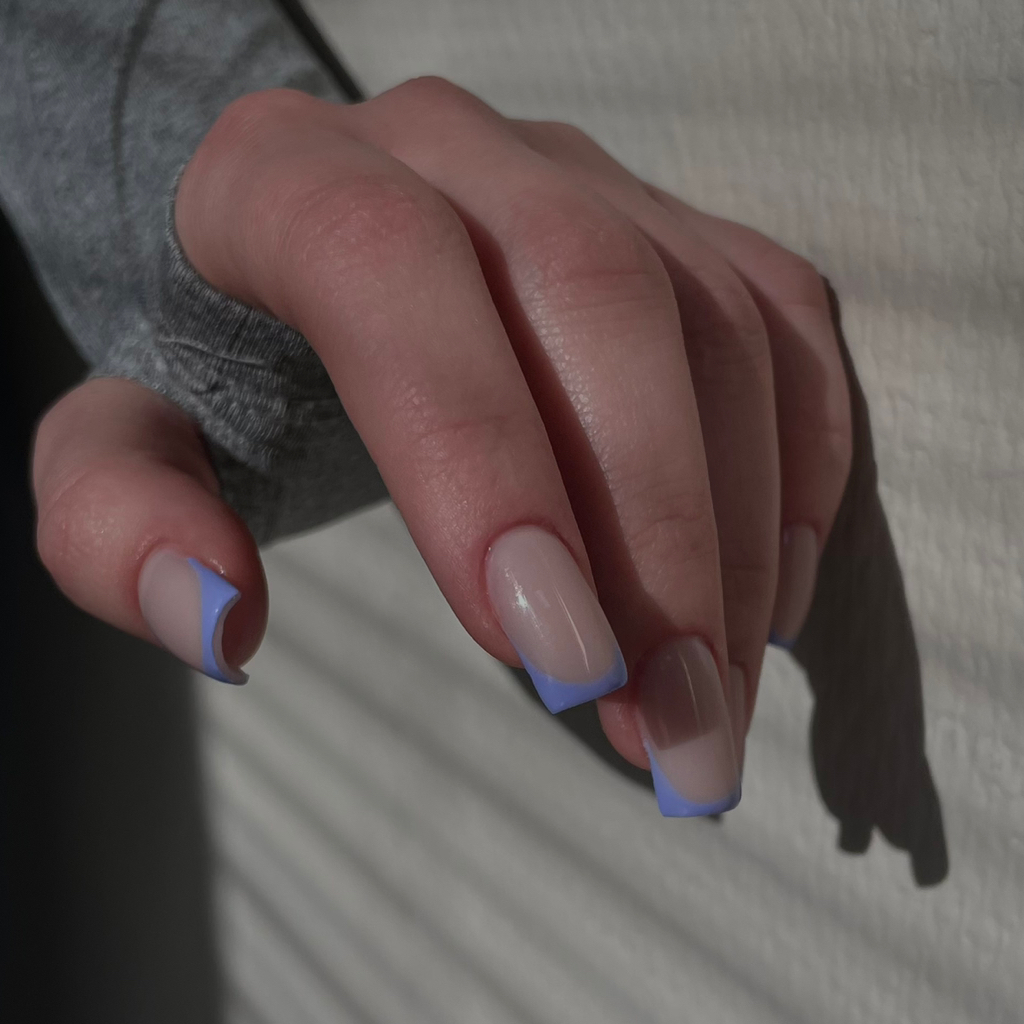 Покрытие с дизайном + укрепление ногтей акригелем/гелем