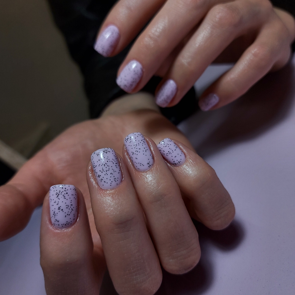 Комбинированный маникюр с покрытием гель лак