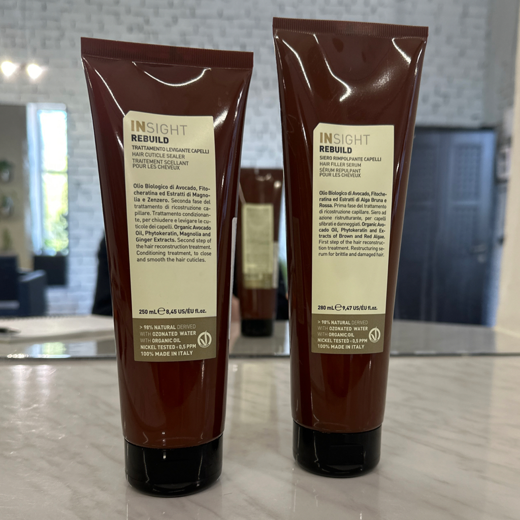 Био-армирование волос (REBUILD) ниже лопаток.