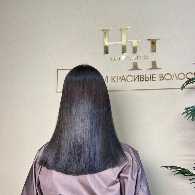 Кератиновое выпрямление