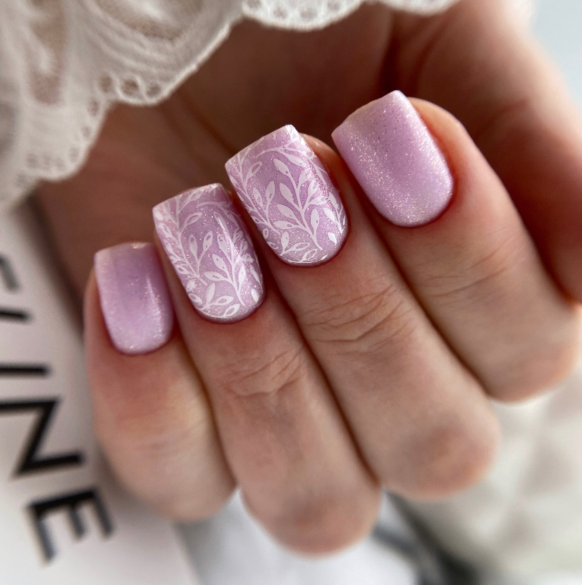 Коррекция покрытия гель лак однотон