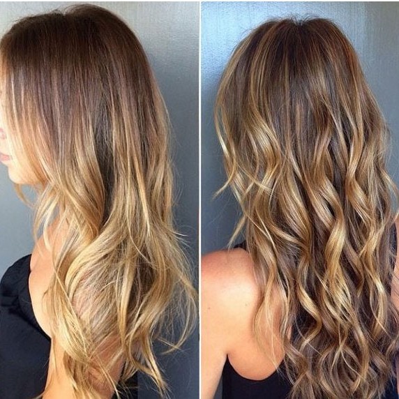 Мелирование половины головы