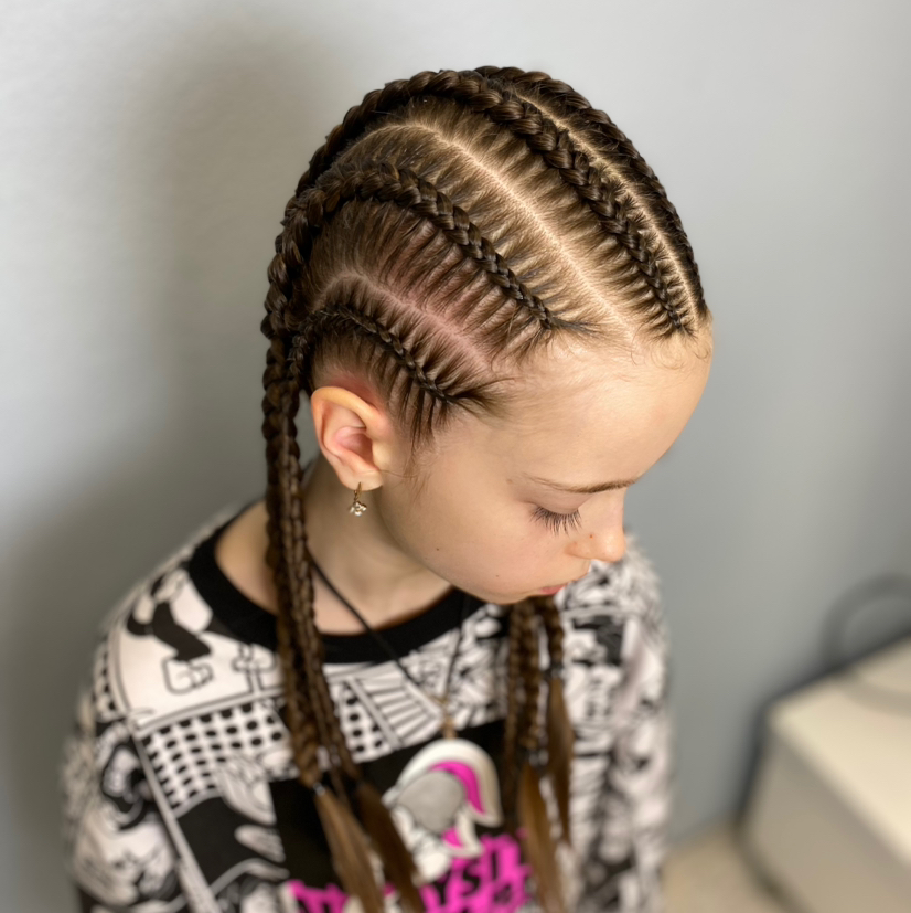 Брейды из своих волос