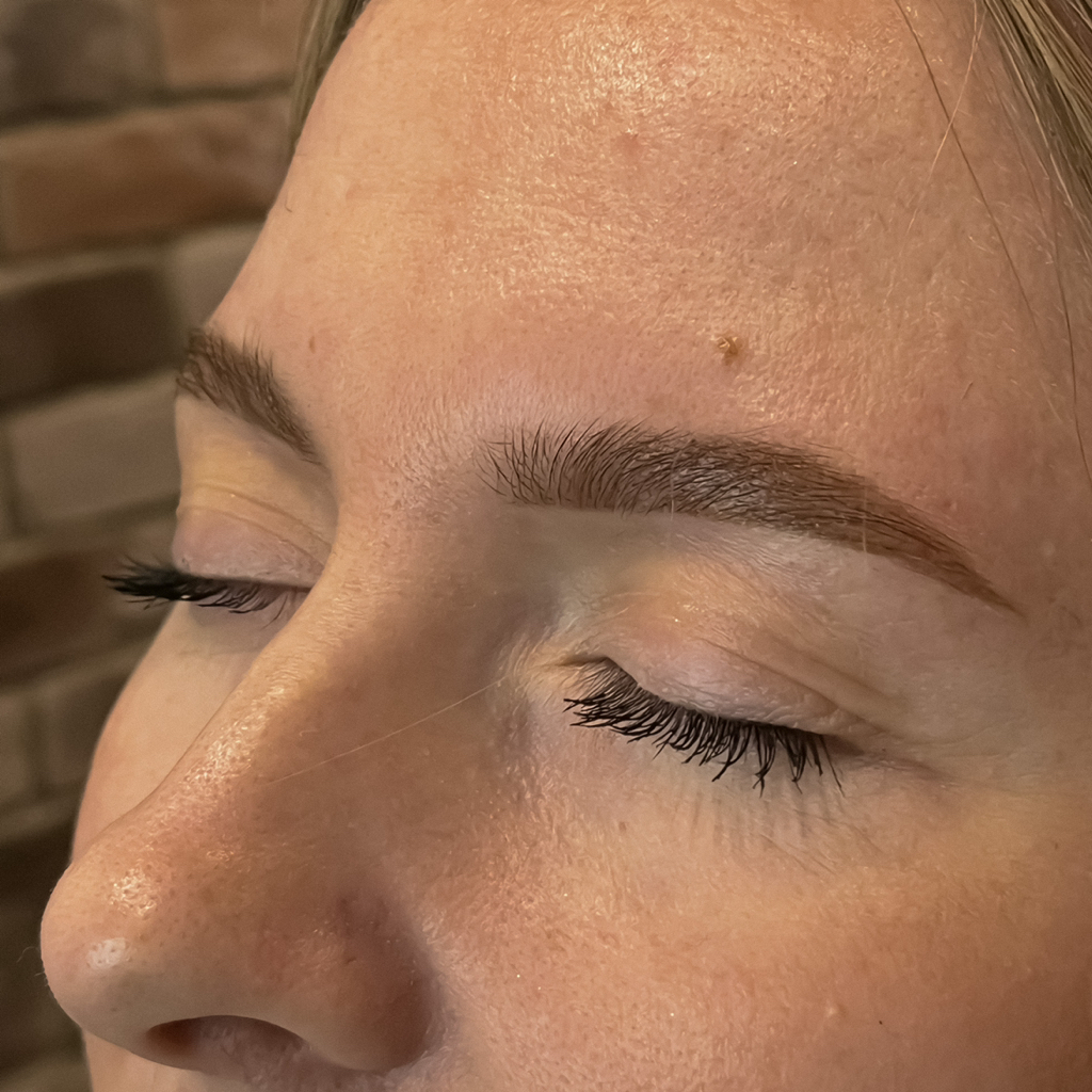 Коррекция + окрашивание бровей