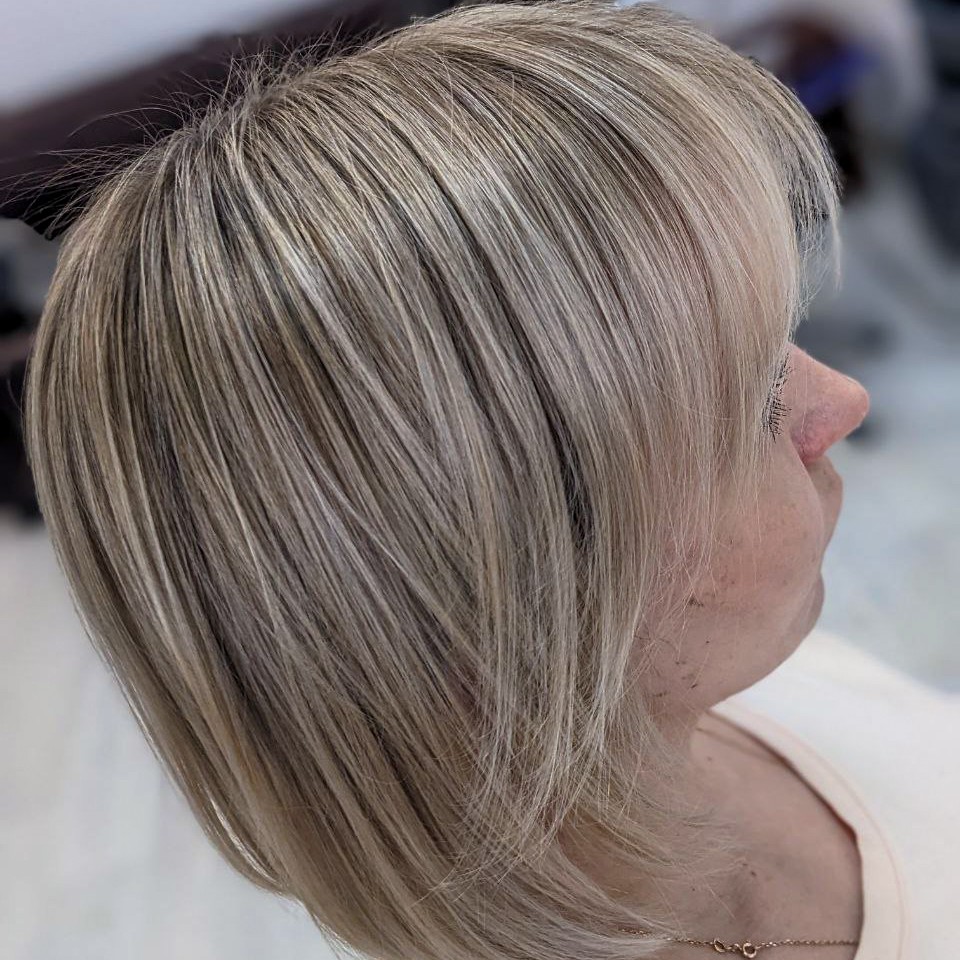 Мелирование на фольгу + тонирование вооос