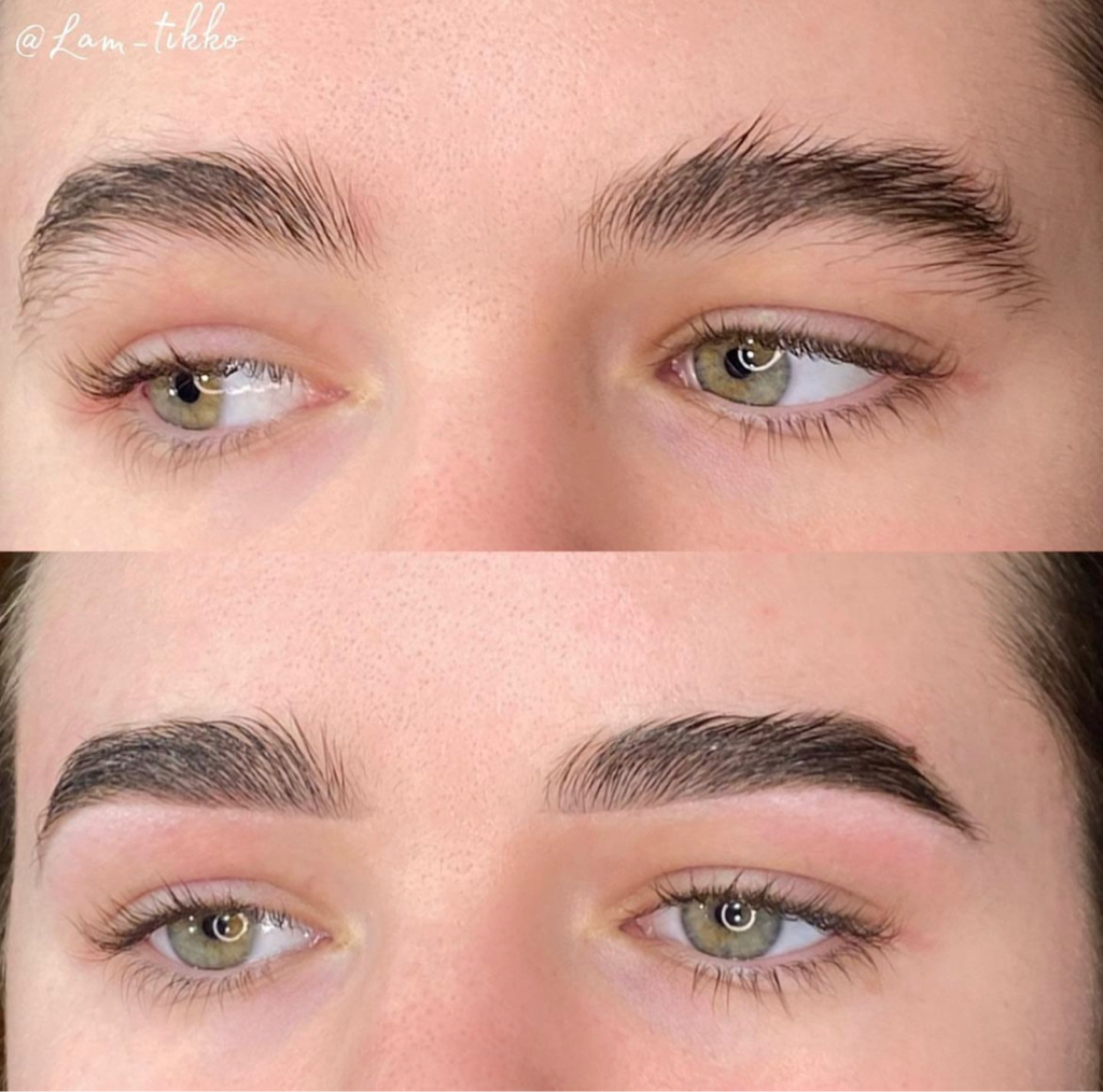 Коррекция бровей(пинцет)