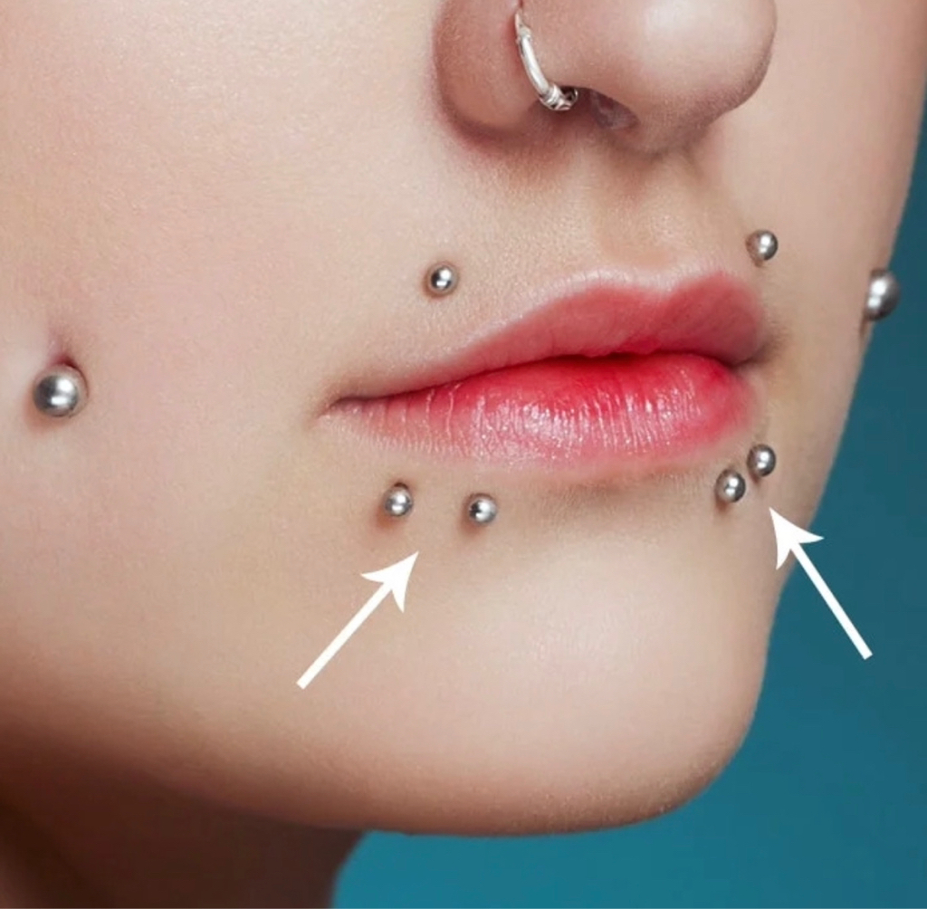 Пирсинг ( нос,"монро","козелок", бровь, губа)