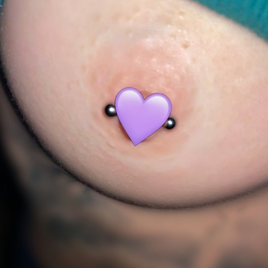 Прокол одного соска | Nipple