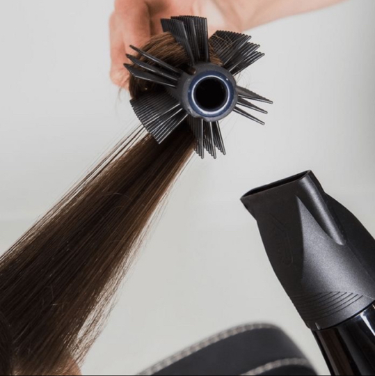 Укладка феном женская (очень длинный волос)