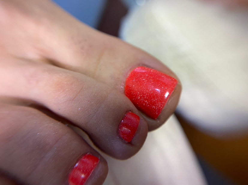 Педикюр с покрытием (только пальчики)