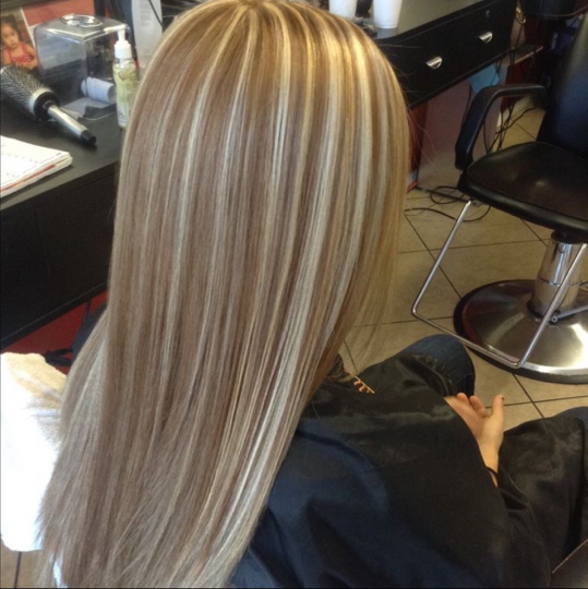 Мелирование (длинные, без тонирования)