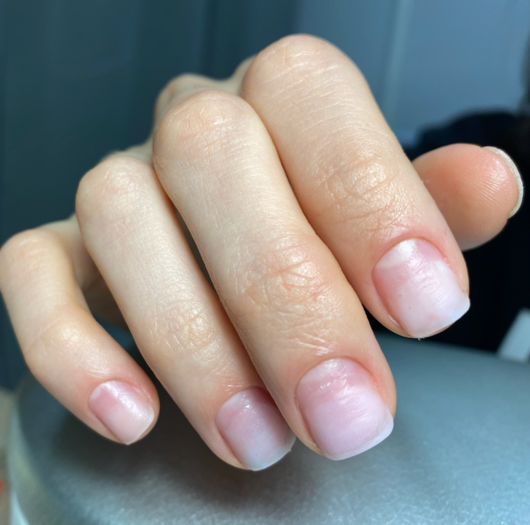 Снятие гель-лака + маникюр без покрытия