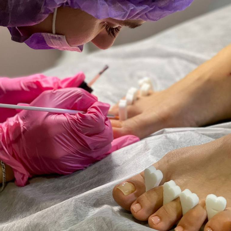 Препаратный педикюр без покрытия