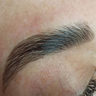 Оформление бровей  краска , коррекция