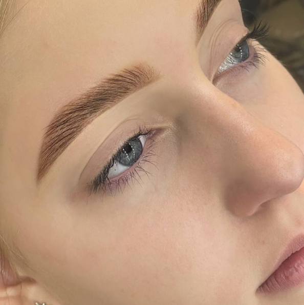 Долговременная укладка бровей + окрашиванием + ботокс  / Long-term styling without coloring whit botox