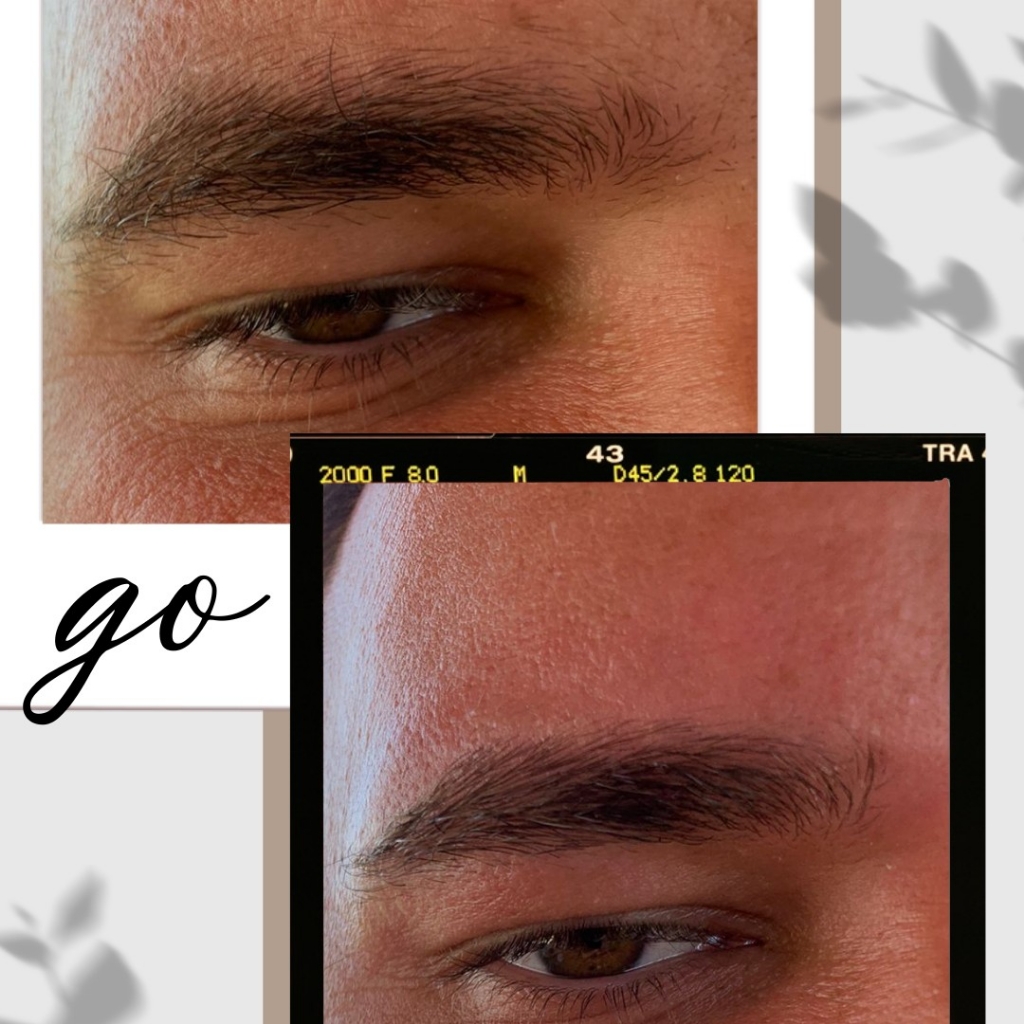 Мужская коррекция бровей