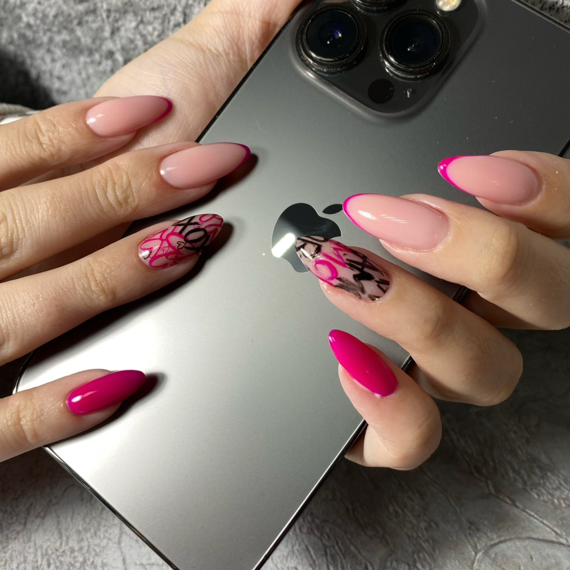 Маникюр с  покрытие гель-лак + укрепление