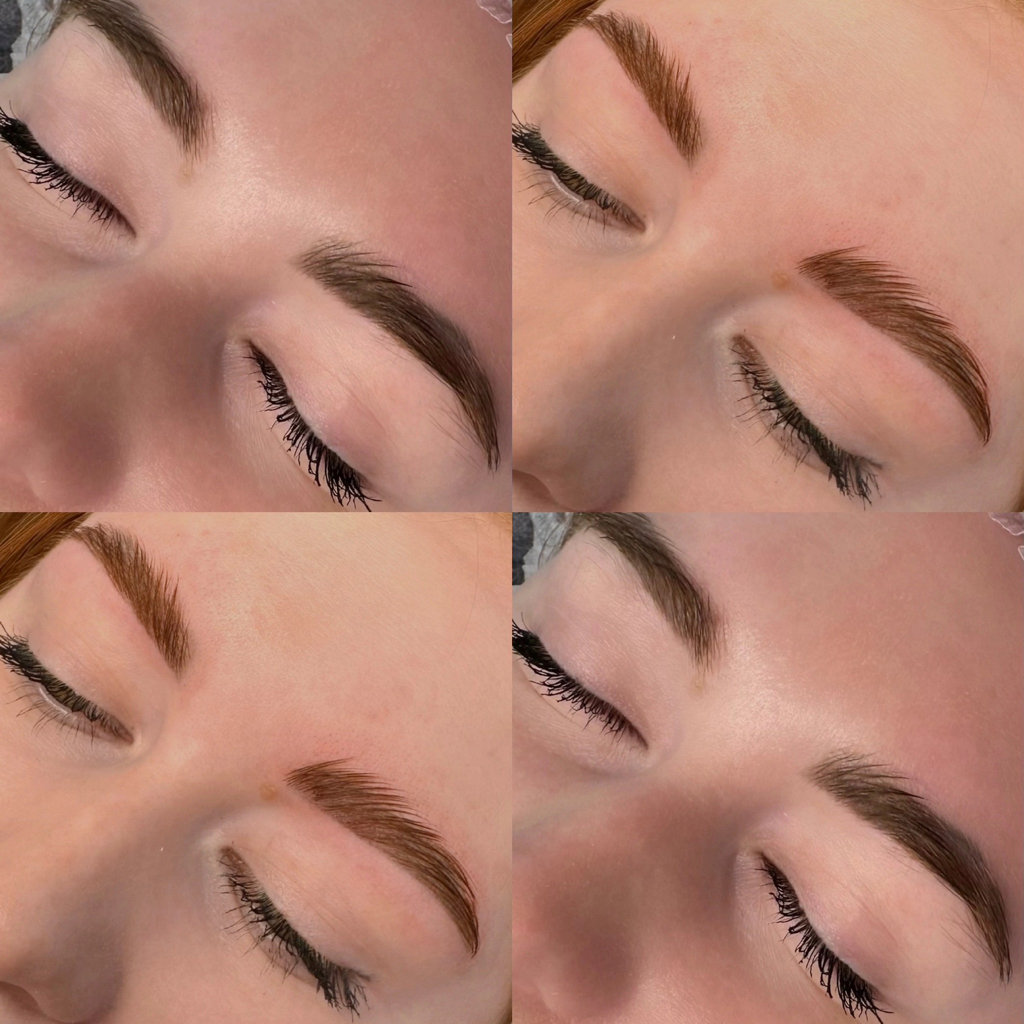 Осветление бровей (уход+коррекция, без тонирования волоса)