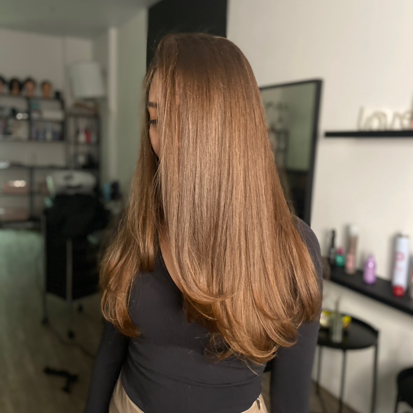 Стрижка женская ровным срезом