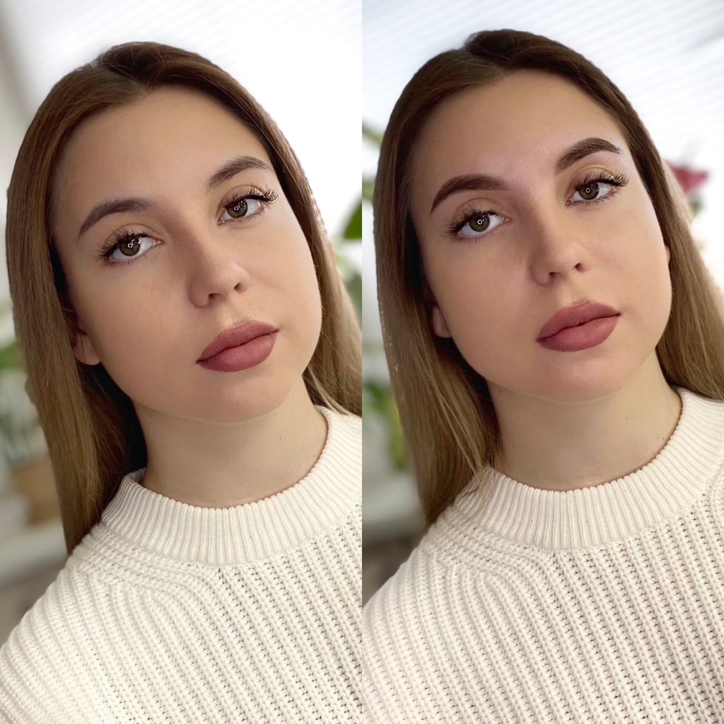 Окрашивание бровей хной+коррекция