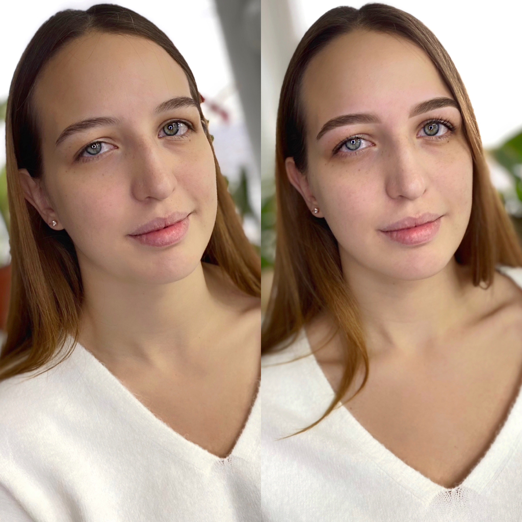 Лами ресниц+ламинирование бровей с окрашиванием и коррекцией