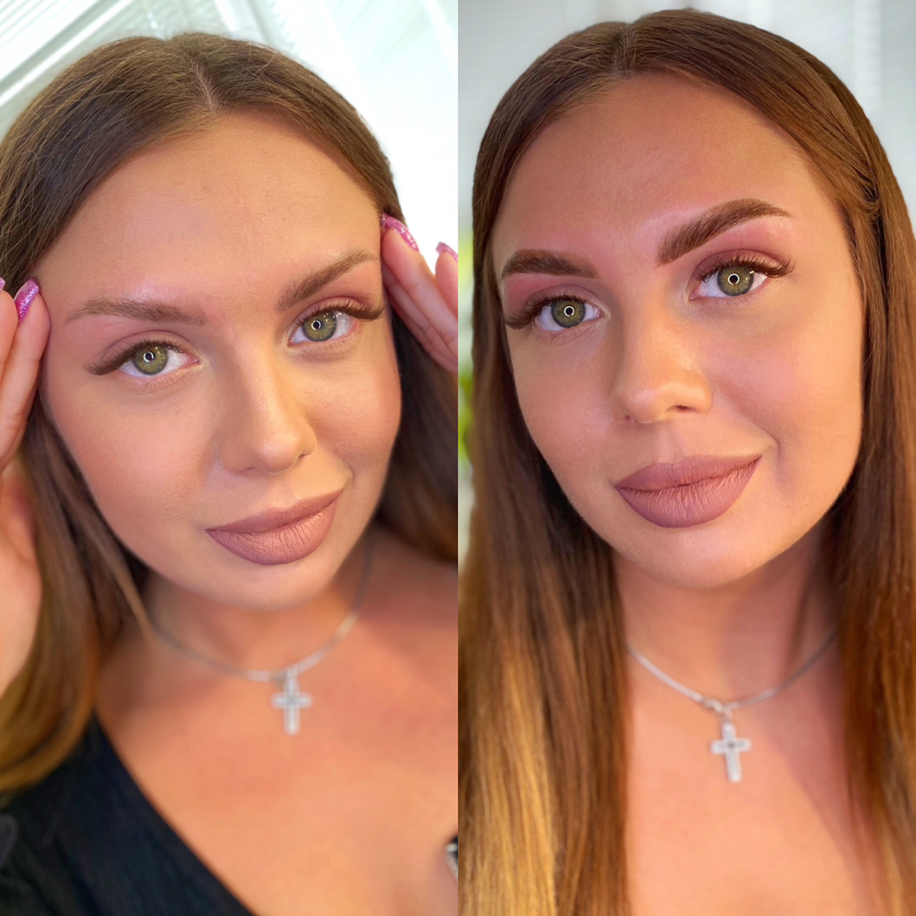 Окрашивание бровей хной/краской без коррекции